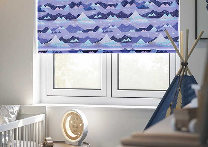 Serene Summit, Blue Dusk - Roman Blind - Image 5